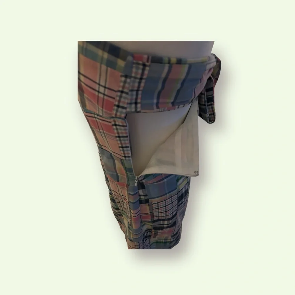 TAILOR New York Cotton Madras Plaid Sleeveless Dress. Size: 6. $40. - Picture 5 of 10